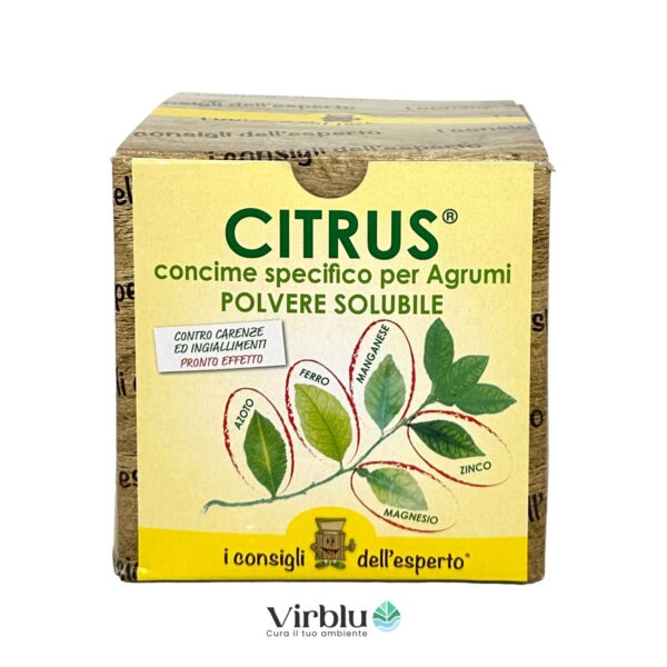 Foto frontale di Citrus un concime pronto effetto specifico per agrumi
