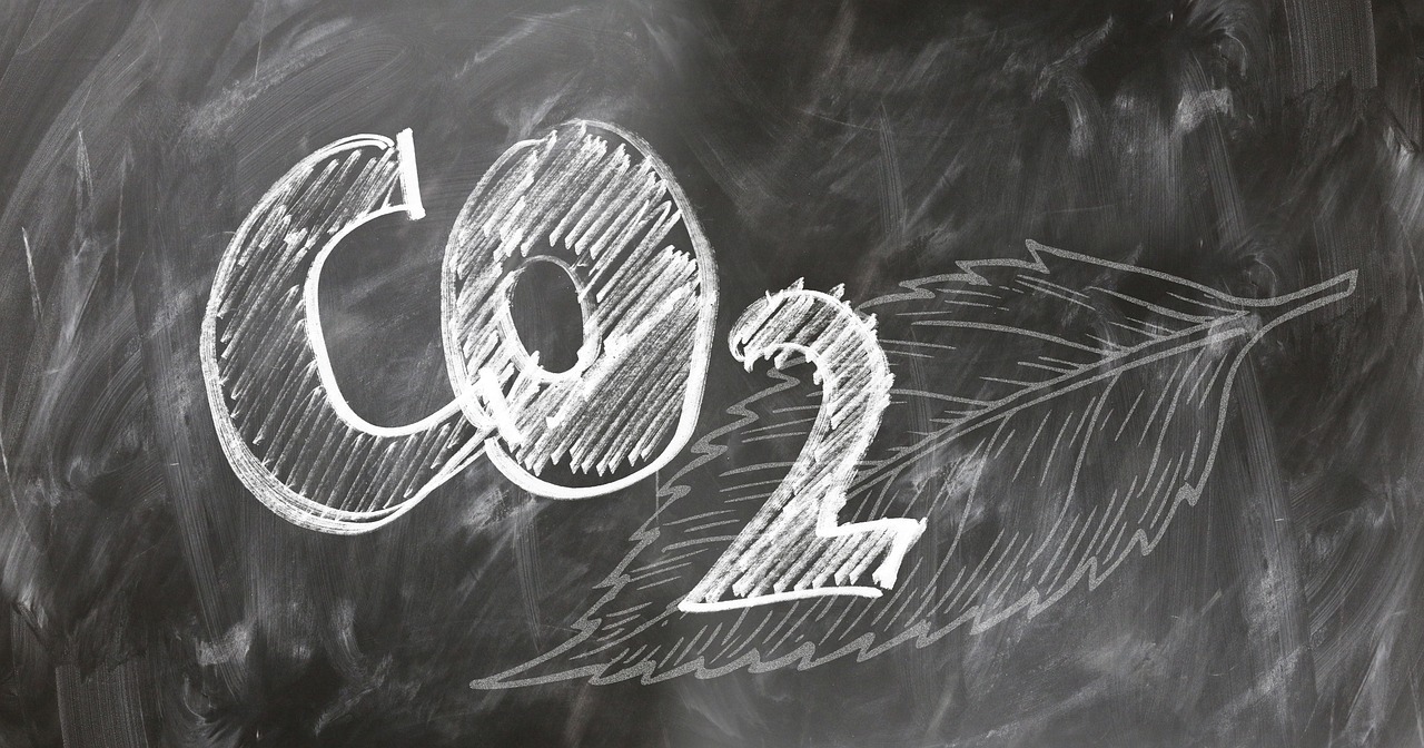 Rappresentazione delle CO2 su di una lavagna