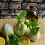 Finocchio raccolto e pulito e pronti per essere cucinati
